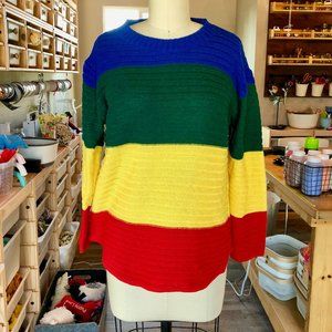 CRAYOLA COLOR BLOCKED SWEATER